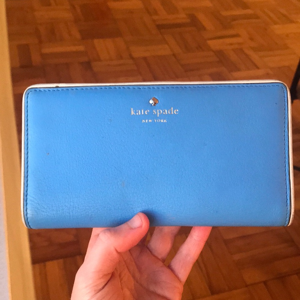 Blue Leather Kate Spade Wallet